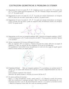 costruzioni geometriche e problema di steiner