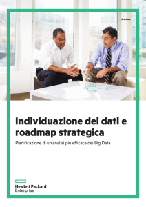 Individuazione dei dati e roadmap strategica Pianificazione di un