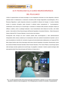 alta tecnologia alla clinica neurochirurgica del policlinico
