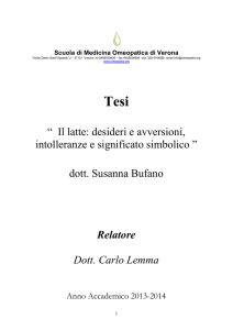 Il latte: desideri e avversioni, intolleranze e significato simbolico