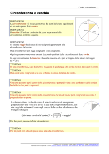 Circonferenza e cerchio