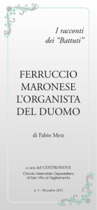 FERRUCCIO MARONESE L`ORGANISTA DEL DUOMO