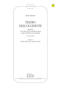 Teatro dell`Occidente. Elementi di storia della - LED