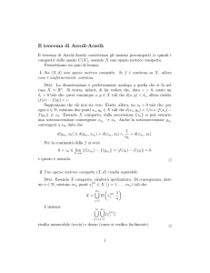 Il teorema di Ascoli