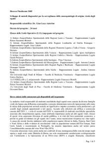 Pag. 1 di 5 Ricerca Finalizzata 2005 Sviluppo di metodi diagnostici