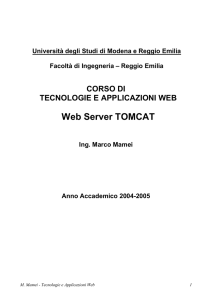 Web Server TOMCAT