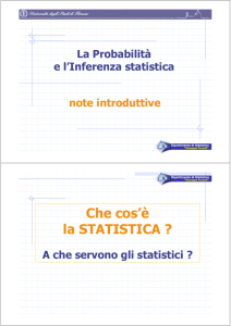 Probabilità e inferenza statistica - UniFI