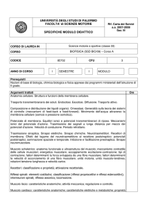 Biofisica(corso A) - Morici - Università degli Studi di Palermo