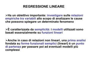 regressione lineare - Economia.uniba.it. Il portale della facolta di