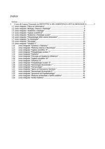 Indice - Scuola di Medicina e Chirurgia