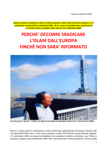 perche` occorre sradicare l`islam dall`europa