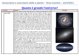 CONOSCIAMO STELLE E PIANETI 3B – Via Lattea e galassie