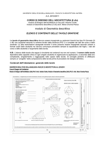 ELENCO esercitazioni geometria descr_arch10.11