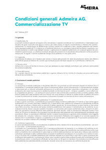 Condizioni generali Admeira AG, Commercializzazione TV