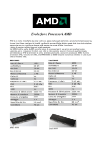 Evoluzione Processori AMD