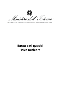 Fisica nucleare - Vigili del Fuoco