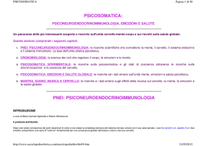 psicosomatica: pnei: psiconeuroendocrinoimmunologia