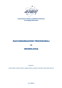 RACCOMANDAZIONI PROCEDURALI in NEUROLOGIA