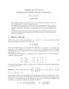 Appunti - Math Unipd