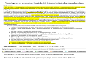 Tecnico Superiore per la promozione e il marketing delle