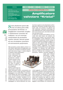 Amplificatore valvolare “Kristal”