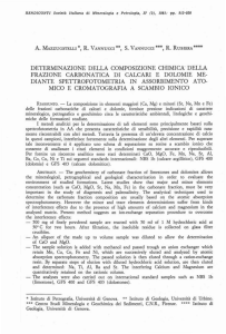 determinazione della composizione chimica della frazione