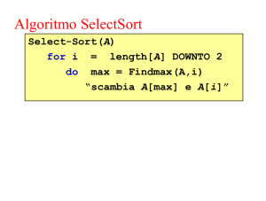 Algoritmo SelectSort