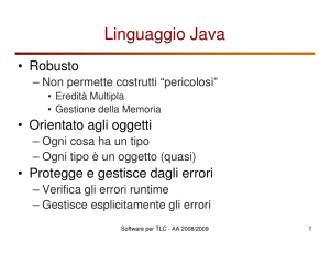 Linguaggio Java