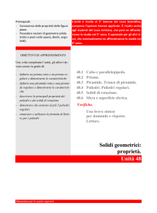 Solidi geometrici. Proprietà - Matematica gratuita per le scuole