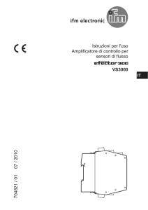 Istruzioni per l`uso Amplificatore di controllo per sensori di