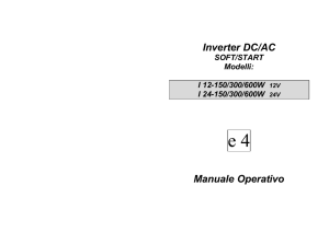 Inverter DC/AC Manuale Operativo
