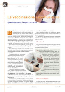 La vaccinazione antinfluenzale