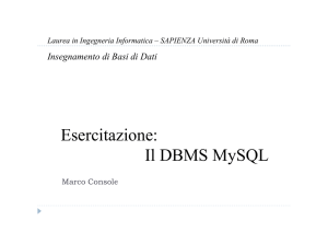 Slides per l`esercitazione del 25/11/2013