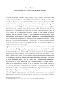 G. Bottiroli, Sei personaggi - Università degli studi di Bergamo