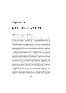 dati osservativi - Classe dei corsi di laurea in Fisica