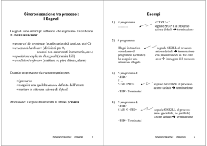 Gestione Segnali UNIX