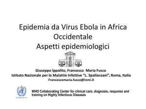 Epidemia da Virus Ebola: introduzione epidemiologica