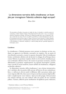 La dimensione narrativa della cittadinanza