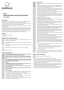 RS2W Interruttore wireless per persiane