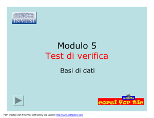 Test Modulo 5 con risposte in PDF