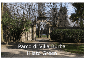 Parco di Villa Burba Il lato Green