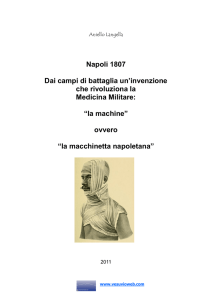 Napoli 1807 Dai campi di battaglia un`invenzione che