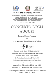 Programma - Concerto degli Auguri