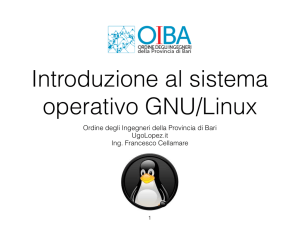 Atti seminario "Introduzione al sistema operativo Linux"