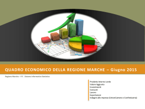 QUADRO ECONOMICO DELLA REGIONE MARCHE