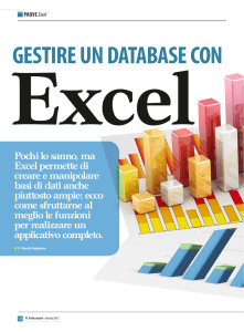 gestire un database con