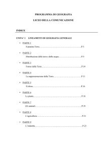 programma di geografia