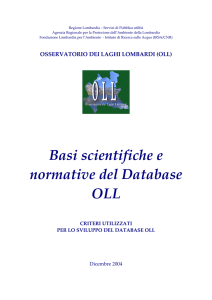 Basi scientifiche e normative del Database OLL