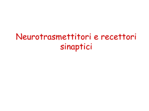 Neurotrasmettitori e recettori sinaptici