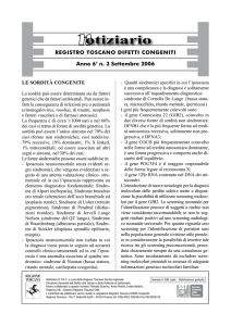 n. 3 Settembre 2006 - Registro Toscano Difetti Congeniti